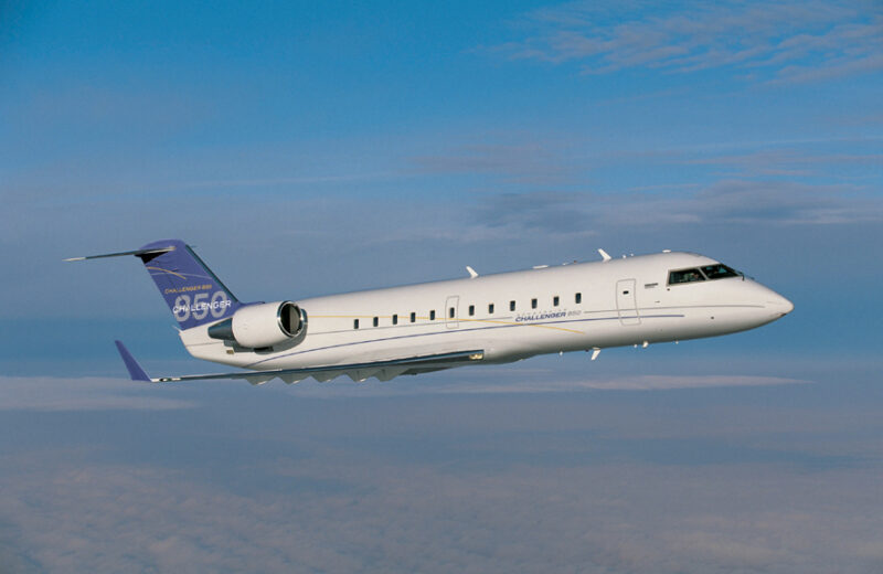 Bombardier Challenger 850 jet.