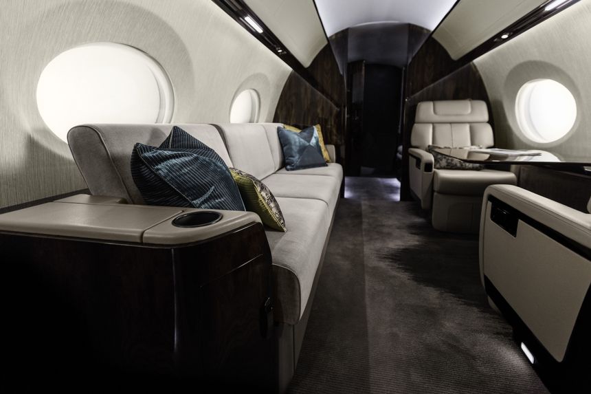 The interior is very spacious, with four seperate areas to configure. 