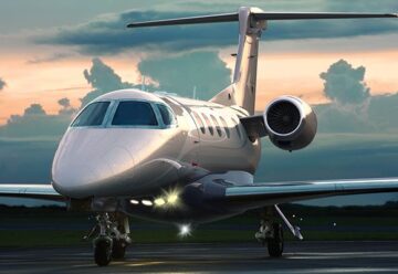 Embraer Phenom 300E business jet.