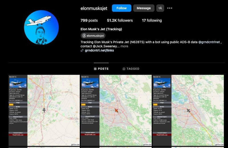 Private jet tracking