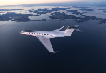 Gulfstream G800 business jet.