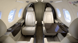 Phenom 100E cabin in the Pearl finish. 